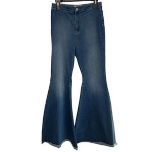 Free People Indigo Bell Bottom Jeans!!